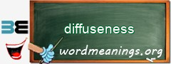 WordMeaning blackboard for diffuseness